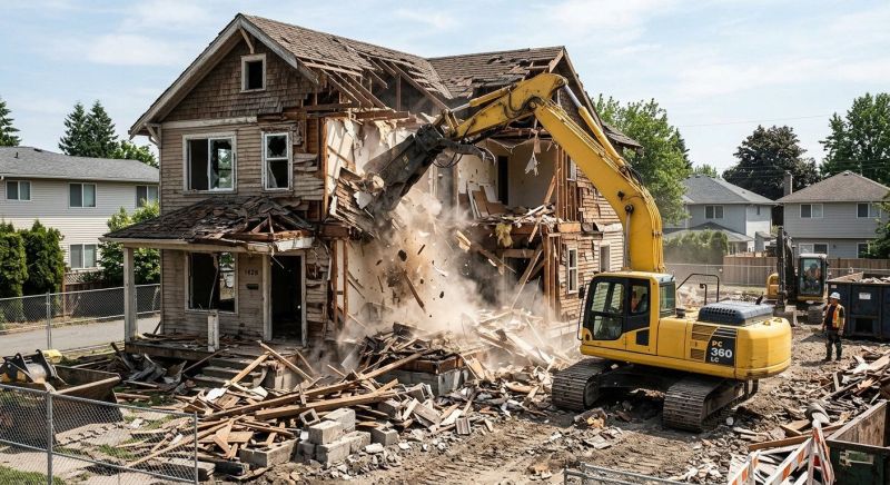 House Wrecking in Conroe, TX